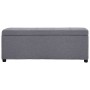 Banco con espacio de almacenaje 116 cm poliéster gris claro by vidaXL, Benches for halls and storage - Ref: Foro24-281317, Pr...