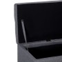 Banco con espacio de almacenaje 116 cm poliéster gris claro by vidaXL, Benches for halls and storage - Ref: Foro24-281317, Pr...
