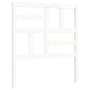 Weißer Massivholzbettrahmen mit Kopfteil 90x200 cm von vidaXL, Betten und Lattenroste - Ref: Foro24-3193062, Preis: 95,93 €, ...
