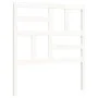 White solid wood bed frame with headboard 90x200 cm by vidaXL, Beds and slatted bases - Ref: Foro24-3193062, Price: 94,72 €, ...