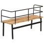 Banco de madera maciza de mango 120x40x70 cm de vidaXL, Bancos para recibidores y almacenamiento - Ref: Foro24-247807, Precio...