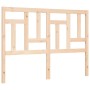 Double bed frame with solid wood headboard by vidaXL, Beds and slatted bases - Ref: Foro24-3193111, Price: 114,37 €, Discount: %