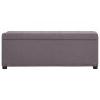 Bank mit Stauraum 116 cm taupefarbenes Polyester von vidaXL, Bänke für Hallen und Lager - Ref: Foro24-281326, Preis: 161,67 €...