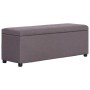 Bank mit Stauraum 116 cm taupefarbenes Polyester von vidaXL, Bänke für Hallen und Lager - Ref: Foro24-281326, Preis: 161,67 €...