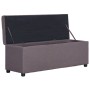 Bank mit Stauraum 116 cm taupefarbenes Polyester von vidaXL, Bänke für Hallen und Lager - Ref: Foro24-281326, Preis: 161,67 €...