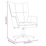 Sillón de relax de terciopelo gris claro
