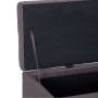 Bench with storage space 116 cm taupe polyester by vidaXL, Benches for halls and storage - Ref: Foro24-281326, Price: 161,67 ...