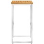 Barhocker 4 Stk. massives Akazienholz und Edelstahl von vidaXL, Gartenstühle - Ref: Foro24-46507, Preis: 182,35 €, Rabatt: %