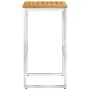 Barhocker 4 Stk. massives Akazienholz und Edelstahl von vidaXL, Gartenstühle - Ref: Foro24-46507, Preis: 180,60 €, Rabatt: %
