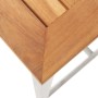 Barhocker 4 Stk. massives Akazienholz und Edelstahl von vidaXL, Gartenstühle - Ref: Foro24-46507, Preis: 182,35 €, Rabatt: %