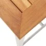 Barhocker 4 Stk. massives Akazienholz und Edelstahl von vidaXL, Gartenstühle - Ref: Foro24-46507, Preis: 180,60 €, Rabatt: %