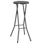 Klappbare Gartenhocker 2 Stk. HDPE brauner Stahl-Rattan-Look von vidaXL, Gartenstühle - Ref: Foro24-44559, Preis: 81,17 €, Ra...