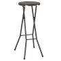 Klappbare Gartenhocker 2 Stk. HDPE brauner Stahl-Rattan-Look von vidaXL, Gartenstühle - Ref: Foro24-44559, Preis: 72,75 €, Ra...