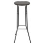 Folding garden stools 2 pcs HDPE brown steel rattan look by vidaXL, Garden chairs - Ref: Foro24-44559, Price: 81,17 €, Discou...