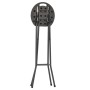 Folding garden stools 2 pcs HDPE brown steel rattan look by vidaXL, Garden chairs - Ref: Foro24-44559, Price: 81,17 €, Discou...