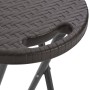 Klappbare Gartenhocker 2 Stk. HDPE brauner Stahl-Rattan-Look von vidaXL, Gartenstühle - Ref: Foro24-44559, Preis: 81,17 €, Ra...