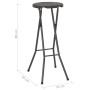 Klappbare Gartenhocker 2 Stk. HDPE brauner Stahl-Rattan-Look von vidaXL, Gartenstühle - Ref: Foro24-44559, Preis: 81,17 €, Ra...