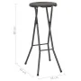 Klappbare Gartenhocker 2 Stk. HDPE brauner Stahl-Rattan-Look von vidaXL, Gartenstühle - Ref: Foro24-44559, Preis: 72,75 €, Ra...
