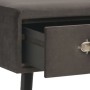 Graue Samtbank mit Schubladen 80 cm von vidaXL, Bänke für Hallen und Lager - Ref: Foro24-277080, Preis: 75,40 €, Rabatt: %