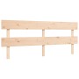 Double bed frame with solid wood headboard by vidaXL, Beds and slatted bases - Ref: Foro24-3193286, Price: 145,38 €, Discount: %
