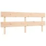 Double bed frame with solid wood headboard by vidaXL, Beds and slatted bases - Ref: Foro24-3193286, Price: 143,40 €, Discount: %