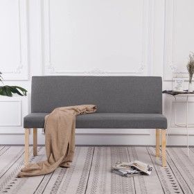 Polyester bench 139.5 cm light gray by vidaXL, Benches for halls and storage - Ref: Foro24-281335, Price: 223,64 €, Discount: %