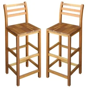 Kitchen stools 2 units solid acacia wood by vidaXL, Garden chairs - Ref: Foro24-44130, Price: 118,46 €, Discount: %