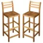 Taburetes de cocina 2 unidades madera maciza de acacia de vidaXL, Sillas de jardín - Ref: Foro24-44130, Precio: 118,41 €, Des...