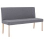 Polyester bench 139.5 cm light gray by vidaXL, Benches for halls and storage - Ref: Foro24-281335, Price: 223,64 €, Discount: %