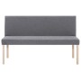 Polyester bench 139.5 cm light gray by vidaXL, Benches for halls and storage - Ref: Foro24-281335, Price: 223,64 €, Discount: %