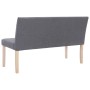 Polyester bench 139.5 cm light gray by vidaXL, Benches for halls and storage - Ref: Foro24-281335, Price: 223,64 €, Discount: %