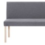 Polyester bench 139.5 cm light gray by vidaXL, Benches for halls and storage - Ref: Foro24-281335, Price: 223,64 €, Discount: %