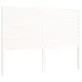 Double bed frame with white solid wood headboard by vidaXL, Beds and slatted bases - Ref: Foro24-3193177, Price: 153,20 €, Di...