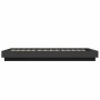 Estructura de cama madera de ingeniería negra 100x200 cm