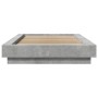 Estructura de cama madera de ingeniería gris hormigón 100x200cm