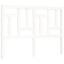 Weißer Massivholzbettrahmen mit Kopfteil 140x190 cm von vidaXL, Betten und Lattenroste - Ref: Foro24-3193122, Preis: 145,43 €...