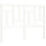 White solid wood bed frame with headboard 140x190 cm by vidaXL, Beds and slatted bases - Ref: Foro24-3193122, Price: 141,32 €...