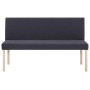 Polyester bench 139.5 cm gray by vidaXL, Benches for halls and storage - Ref: Foro24-281334, Price: 207,61 €, Discount: %