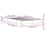 Estructura de cama madera de ingeniería marrón roble 100x200 cm