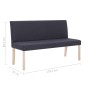 Polyesterbank 139,5 cm grau von vidaXL, Bänke für Hallen und Lager - Ref: Foro24-281334, Preis: 207,61 €, Rabatt: %