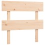 Bed frame with solid wood headboard 90x200 cm by vidaXL, Beds and slatted bases - Ref: Foro24-3193256, Price: 85,17 €, Discou...