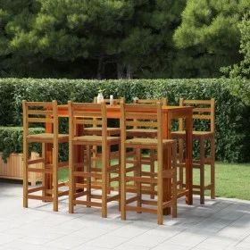Kitchen bar stools 6 units solid acacia wood by vidaXL, Garden chairs - Ref: Foro24-3115987, Price: 386,18 €, Discount: %