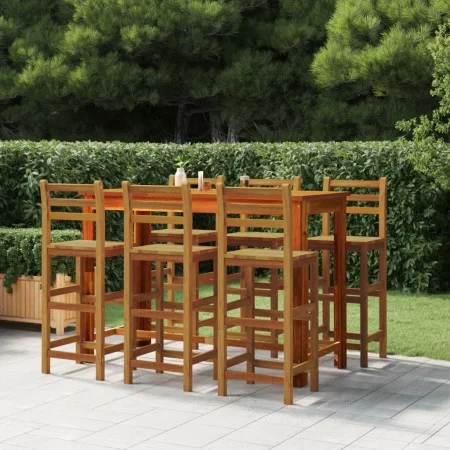 Küchenbarhocker 6 Einheiten aus massivem Akazienholz von vidaXL, Gartenstühle - Ref: Foro24-3115987, Preis: 386,18 €, Rabatt: %