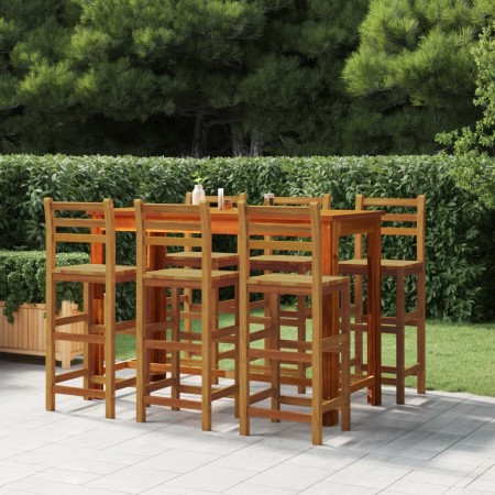 Küchenbarhocker 6 Einheiten aus massivem Akazienholz von vidaXL, Gartenstühle - Ref: Foro24-3115987, Preis: 400,64 €, Rabatt: %