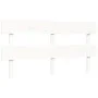 White solid wood bed frame with headboard 160x200 cm by vidaXL, Beds and slatted bases - Ref: Foro24-3193282, Price: 135,23 €...