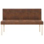 Künstliches Wildleder-Bank 139,5 cm braun von vidaXL, Bänke für Hallen und Lager - Ref: Foro24-281333, Preis: 236,74 €, Rabat...