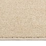 Alfombra de pelo corto beige 120x170 cm