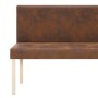 Künstliches Wildleder-Bank 139,5 cm braun von vidaXL, Bänke für Hallen und Lager - Ref: Foro24-281333, Preis: 236,74 €, Rabat...