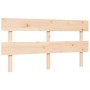 Bed frame with solid wood headboard 160x200 cm by vidaXL, Beds and slatted bases - Ref: Foro24-3193281, Price: 126,54 €, Disc...