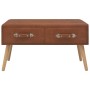 Braune Kunstlederbank mit Schubladen 80 cm von vidaXL, Bänke für Hallen und Lager - Ref: Foro24-277076, Preis: 75,40 €, Rabat...